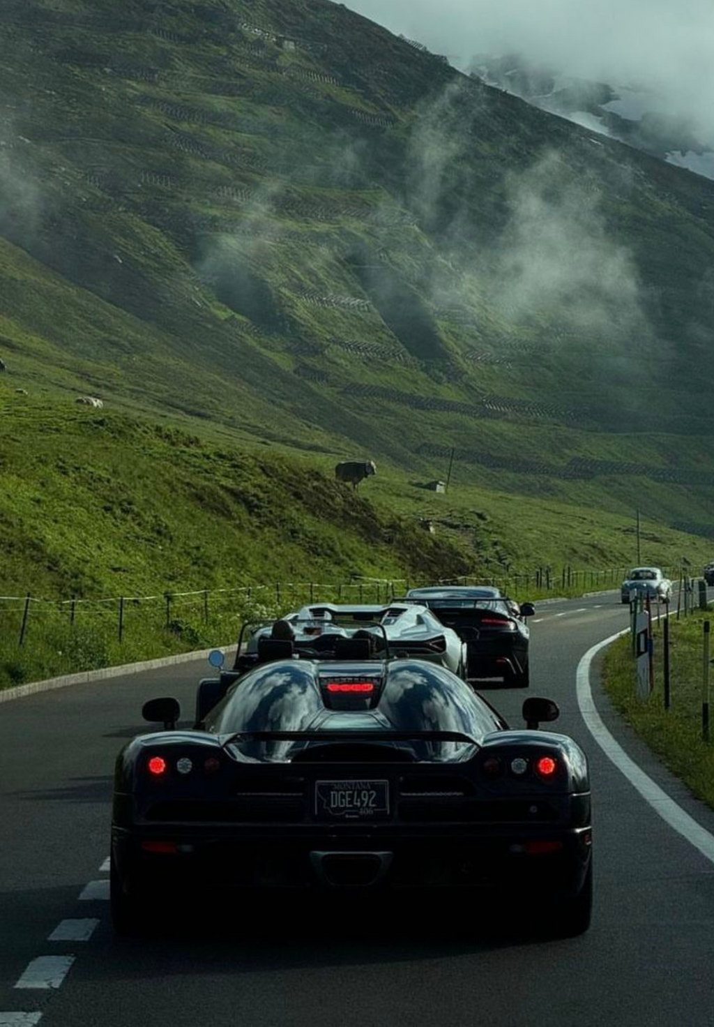 Koenigsegg in the mountains