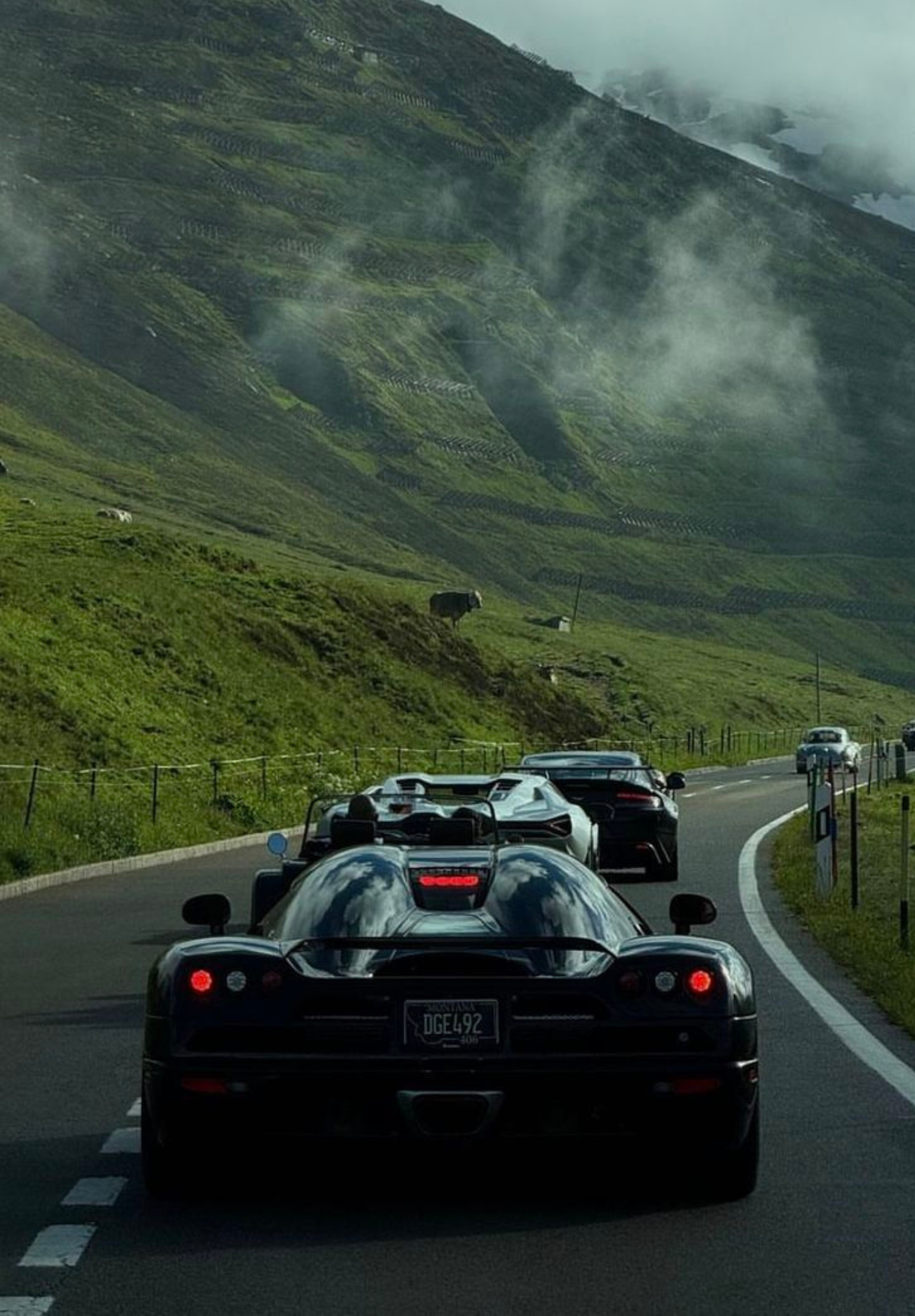 Koenigsegg in the mountains