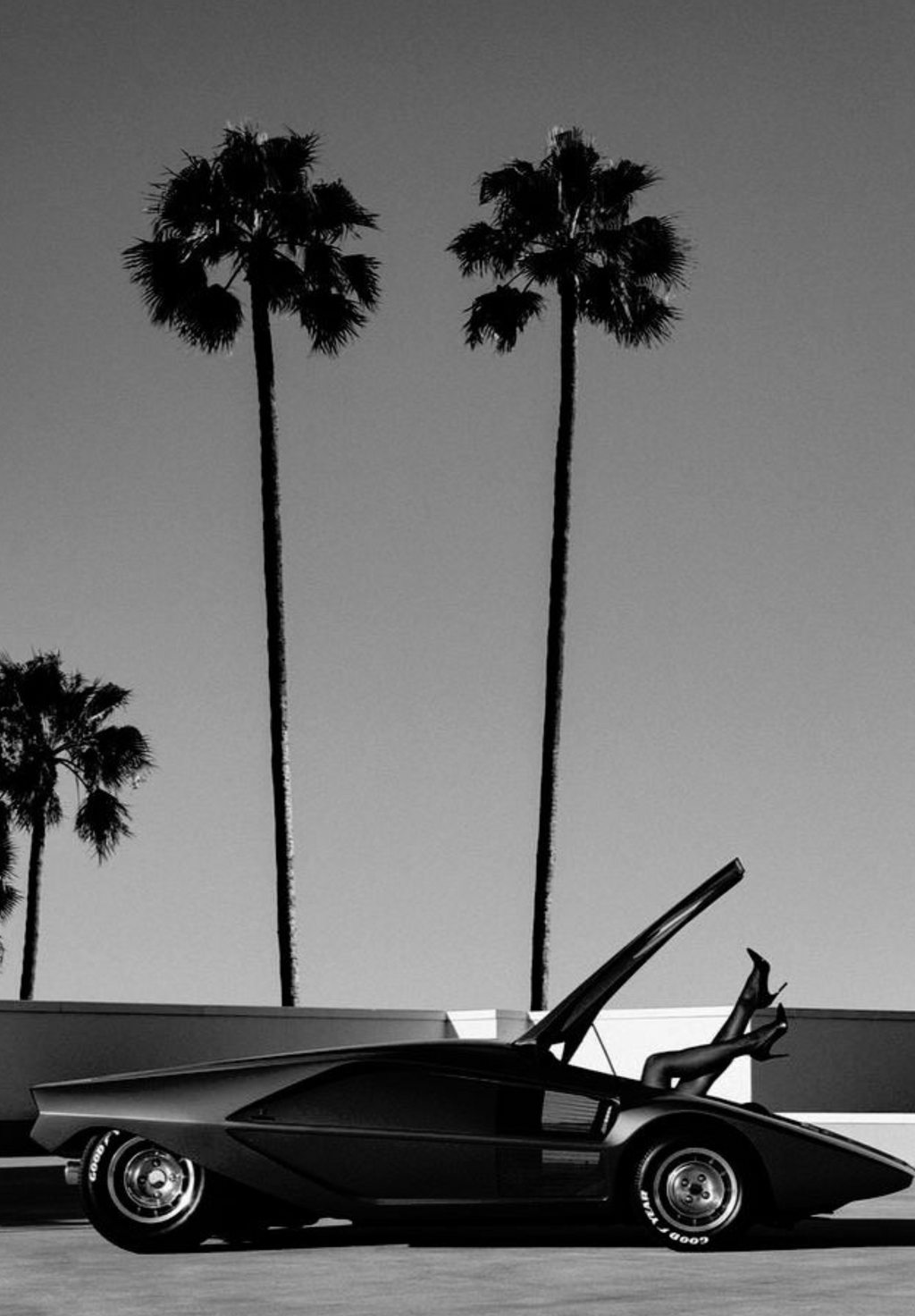 lamborghini in black&white